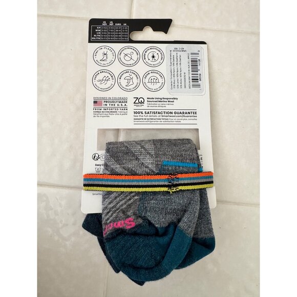 Smartwool Run Size Medium Womens Low Ankle Height NWT Merino Wool - Picture 2 of 4